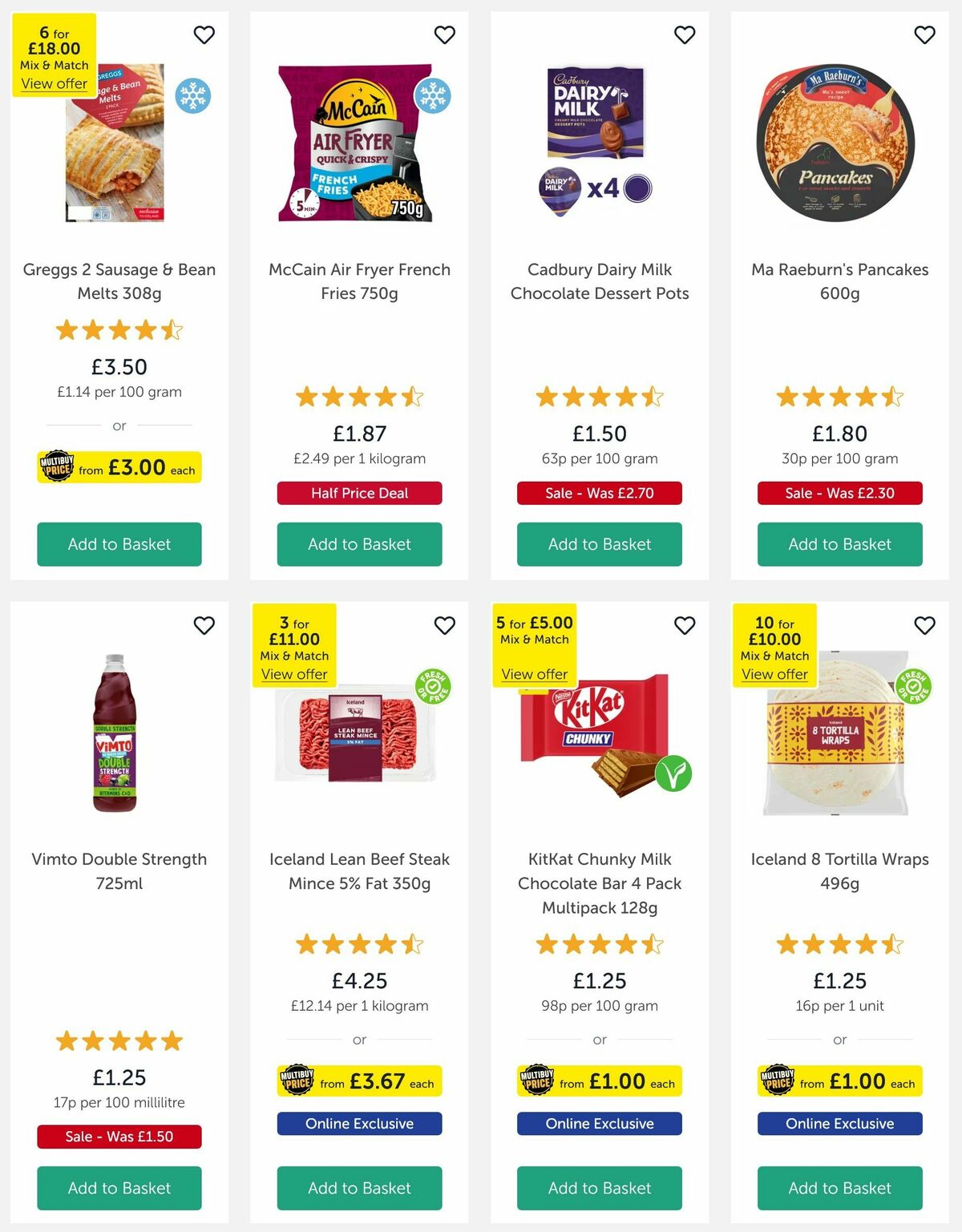 Iceland Offers from 28 March