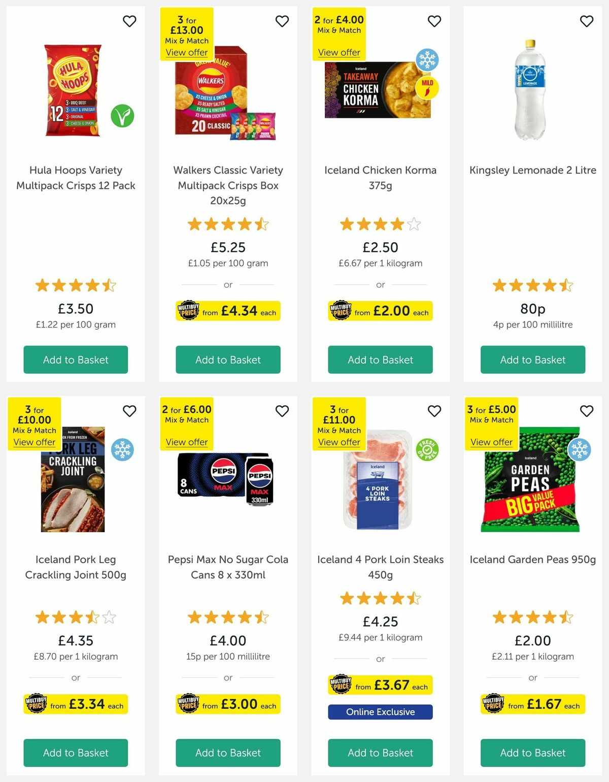 Iceland Offers from 11 April