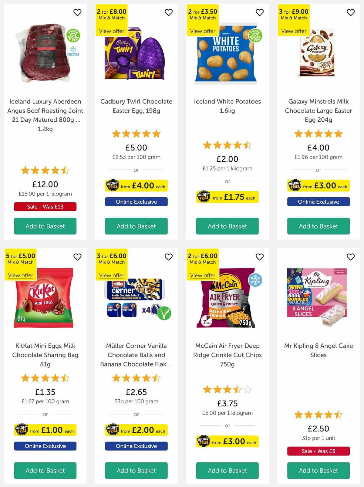 Iceland Offers from 18 April