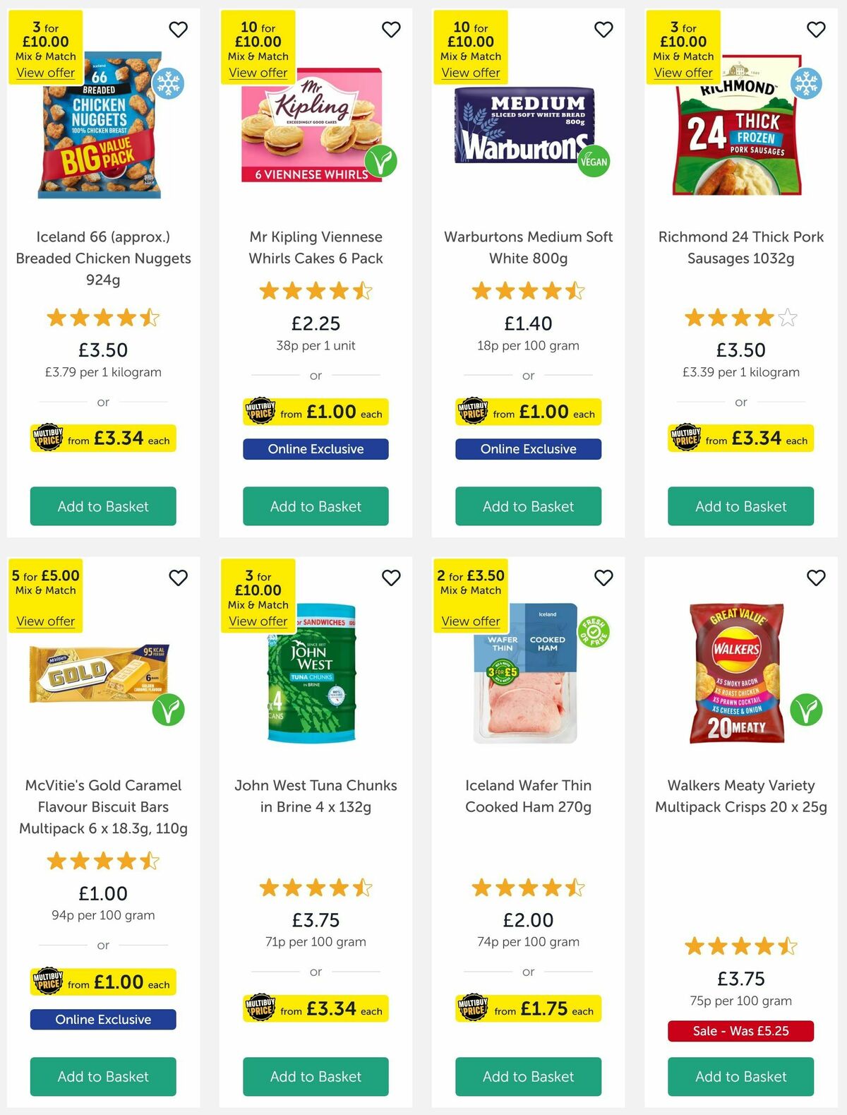 Iceland Offers from 2 May