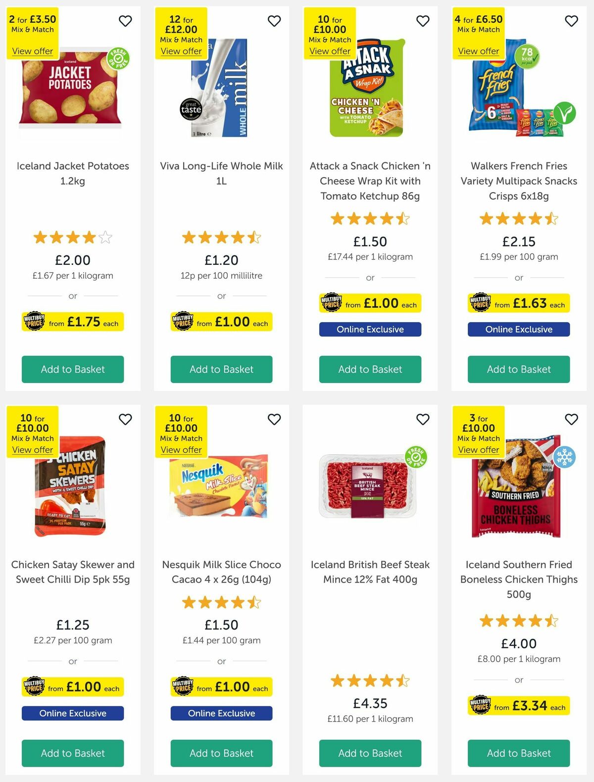 Iceland Offers from 2 May