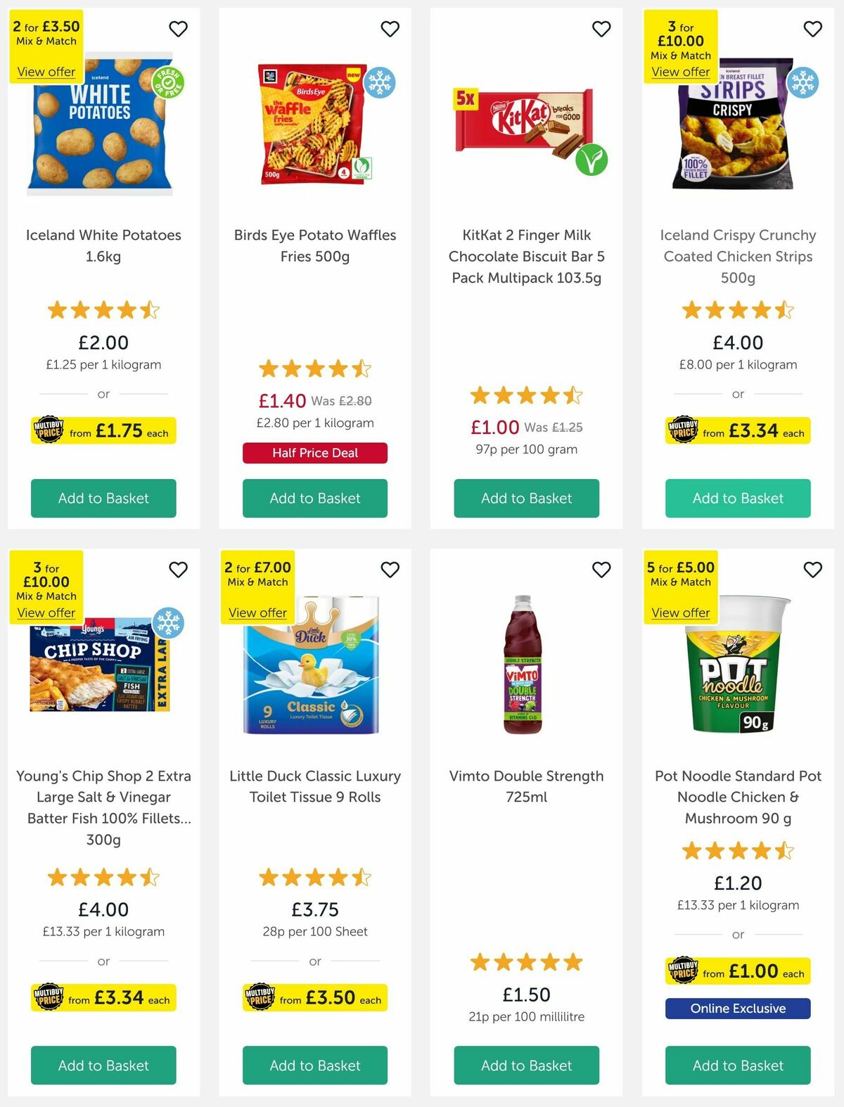 Iceland Offers from 2 May