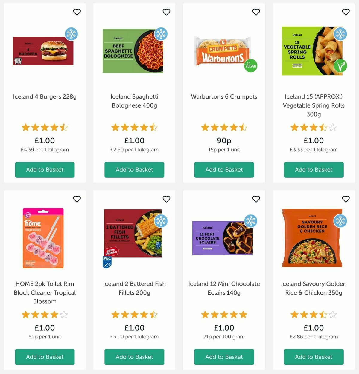 Iceland £1 or Less Offers from 28 May