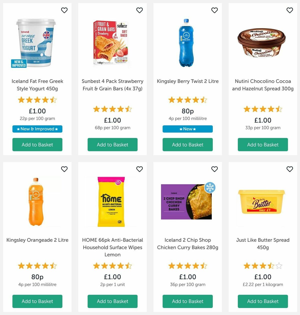 Iceland £1 or Less Offers from 28 May