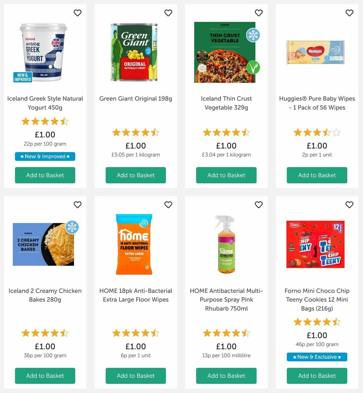 Iceland £1 or Less Offers from 28 May