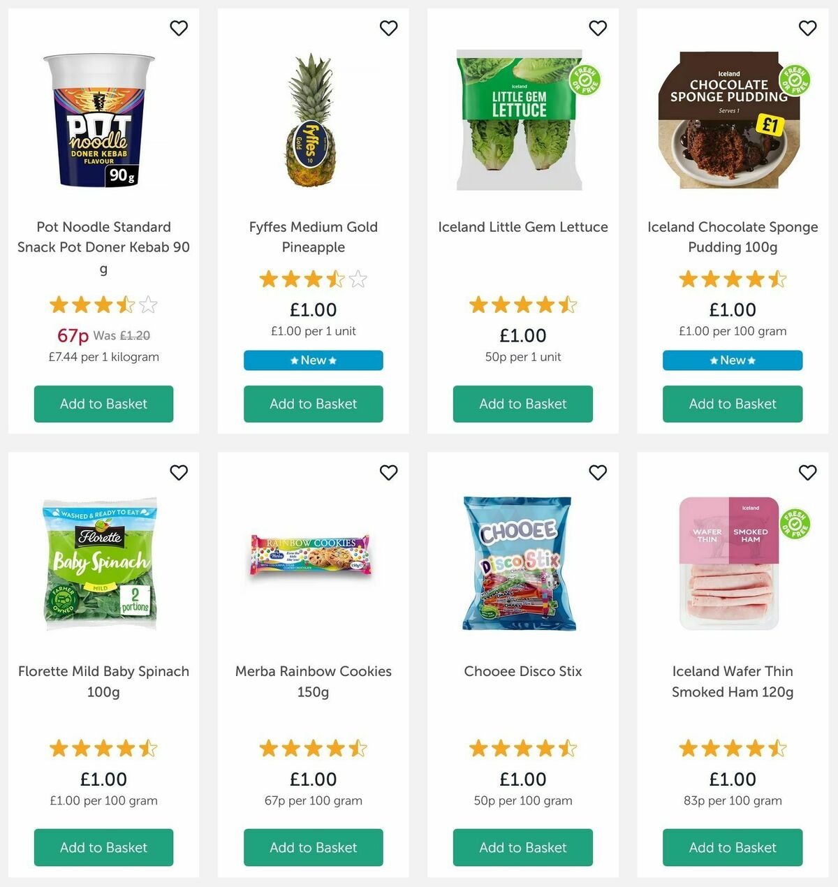 Iceland £1 or Less Offers from 28 May