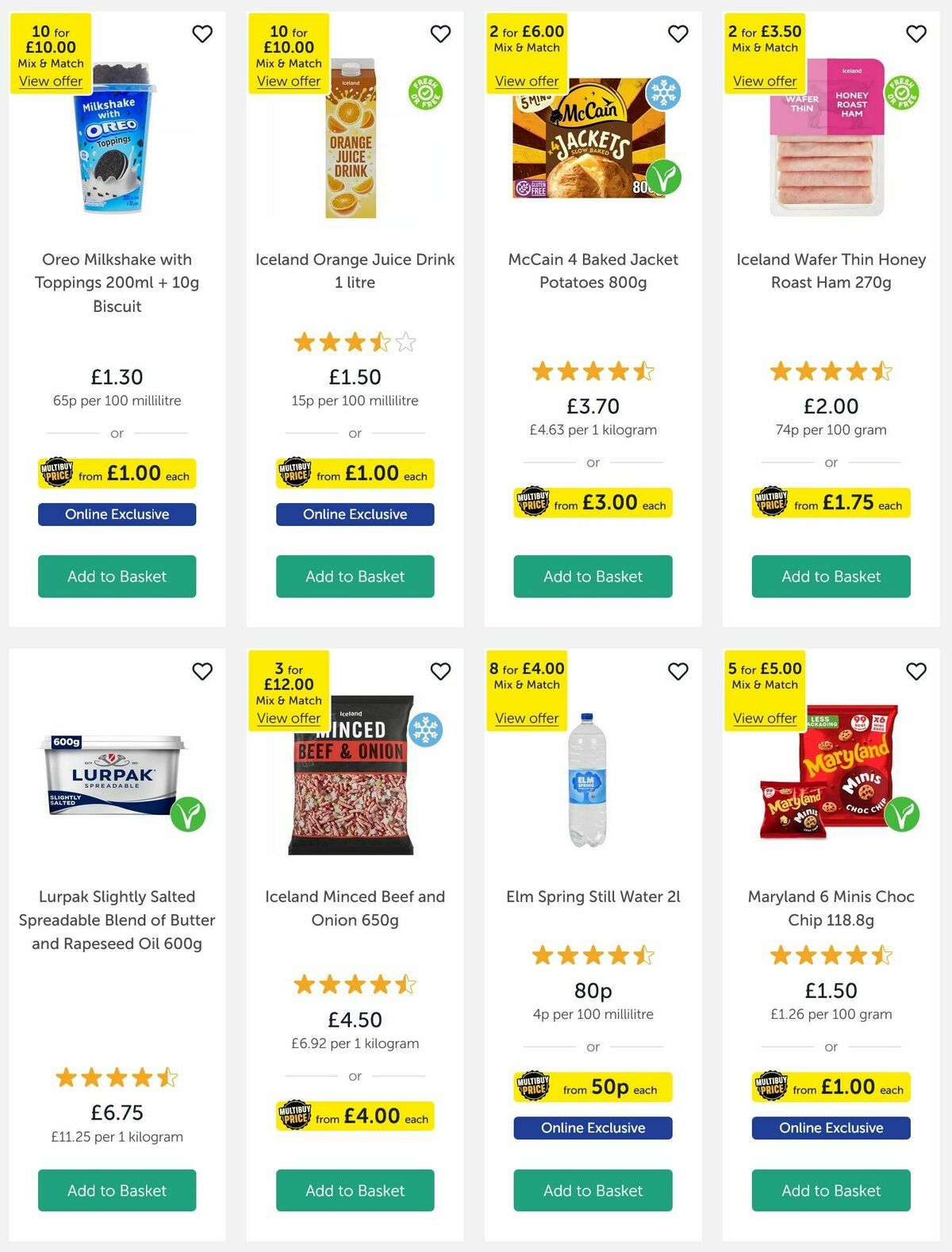 Iceland Offers from 20 June