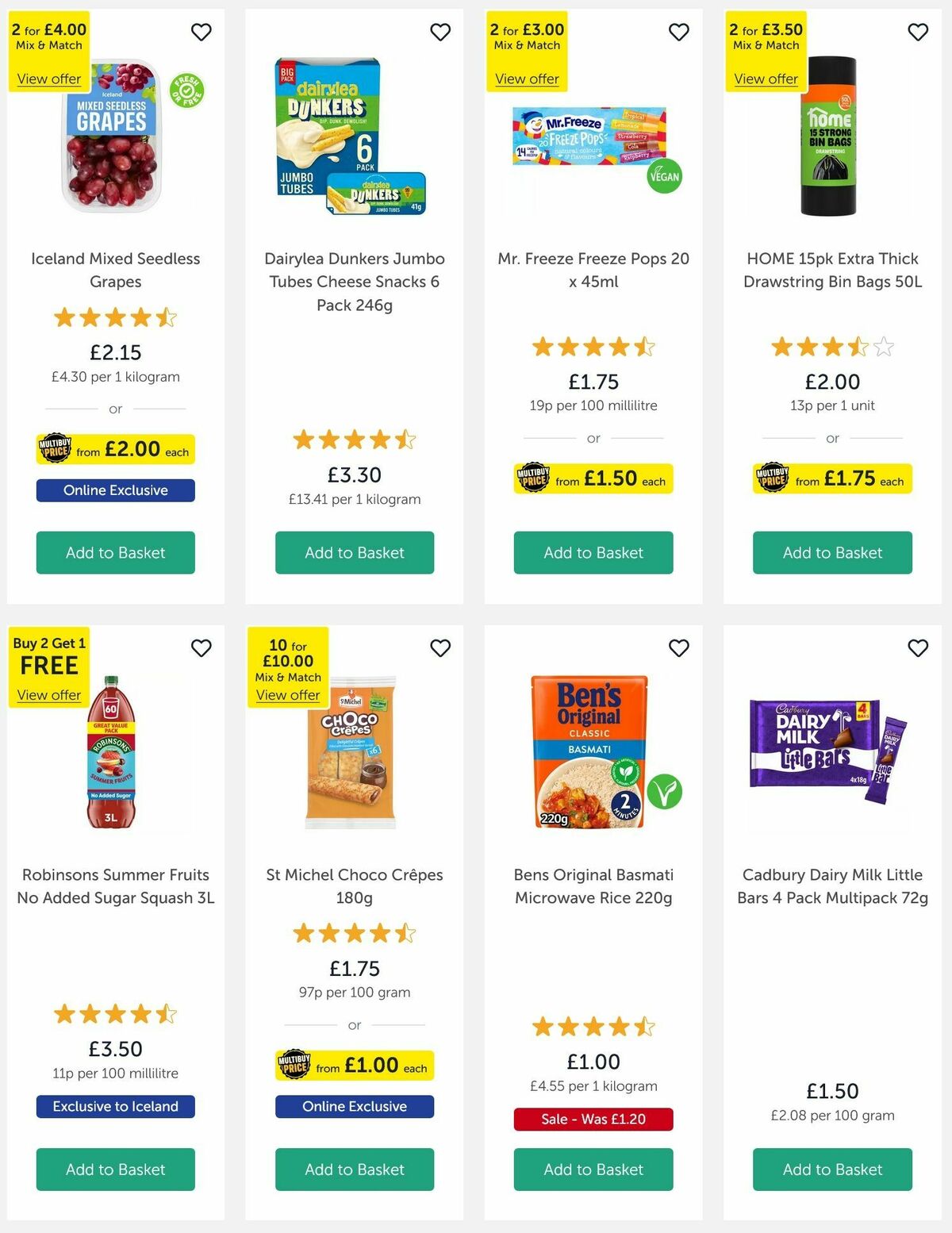 Iceland Offers from 3 July