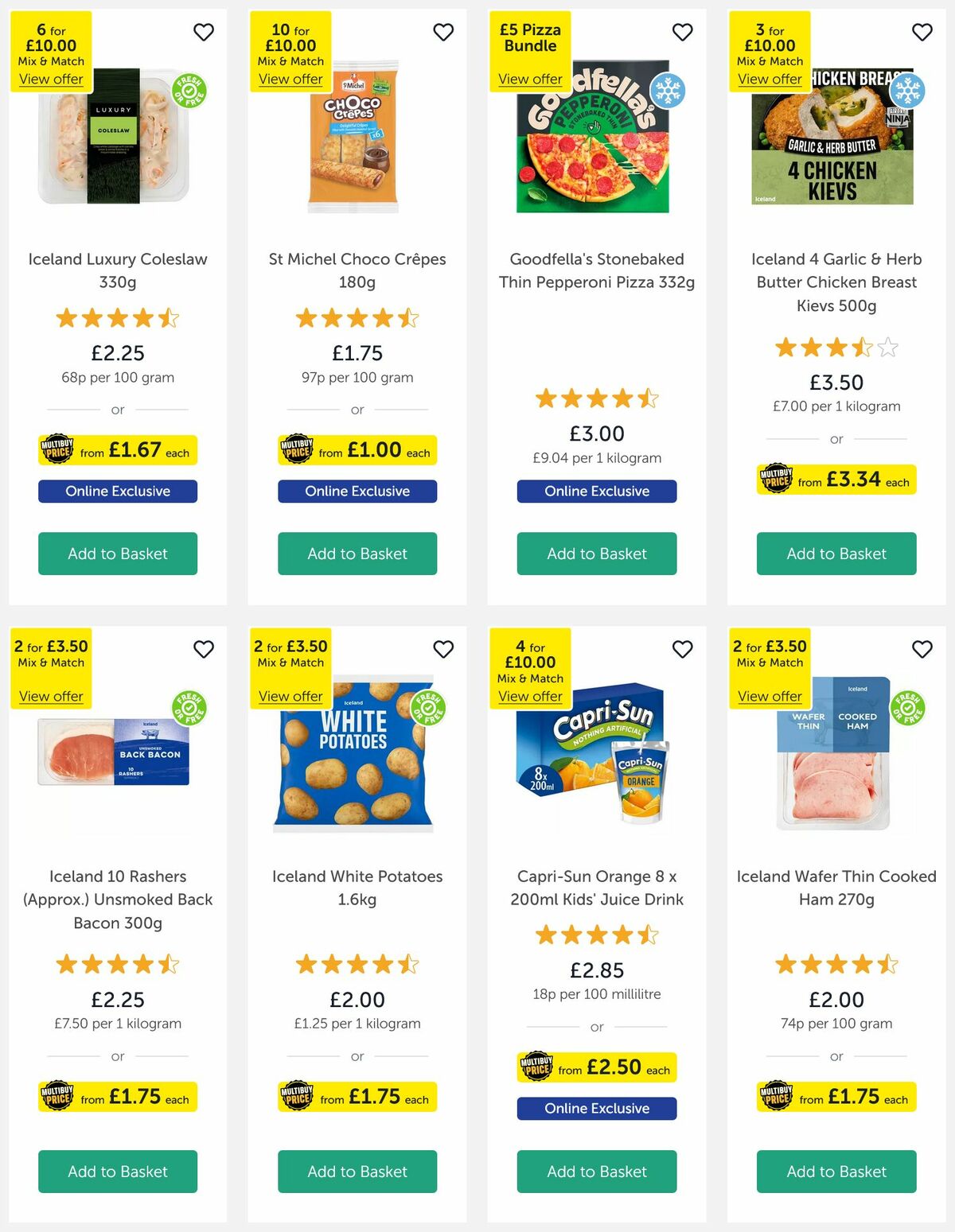 Iceland Offers from 25 July