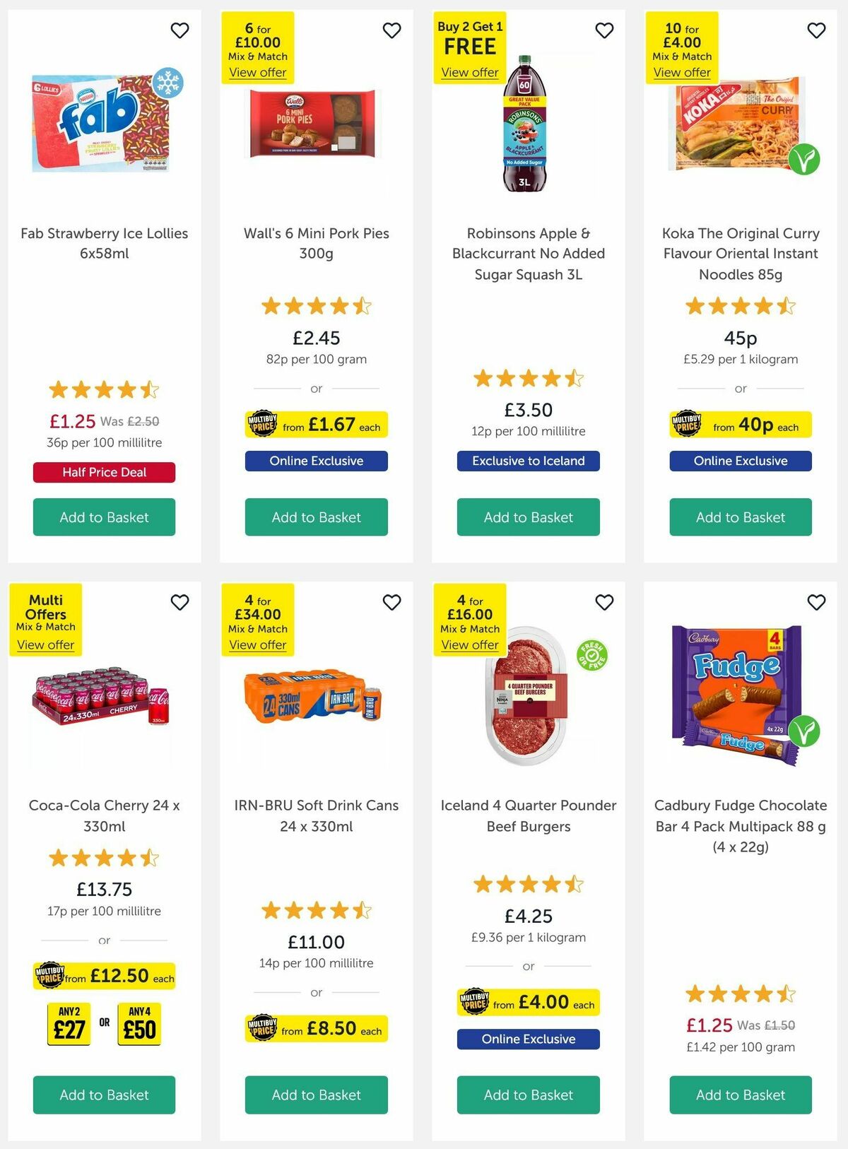 Iceland Offers from 19 September