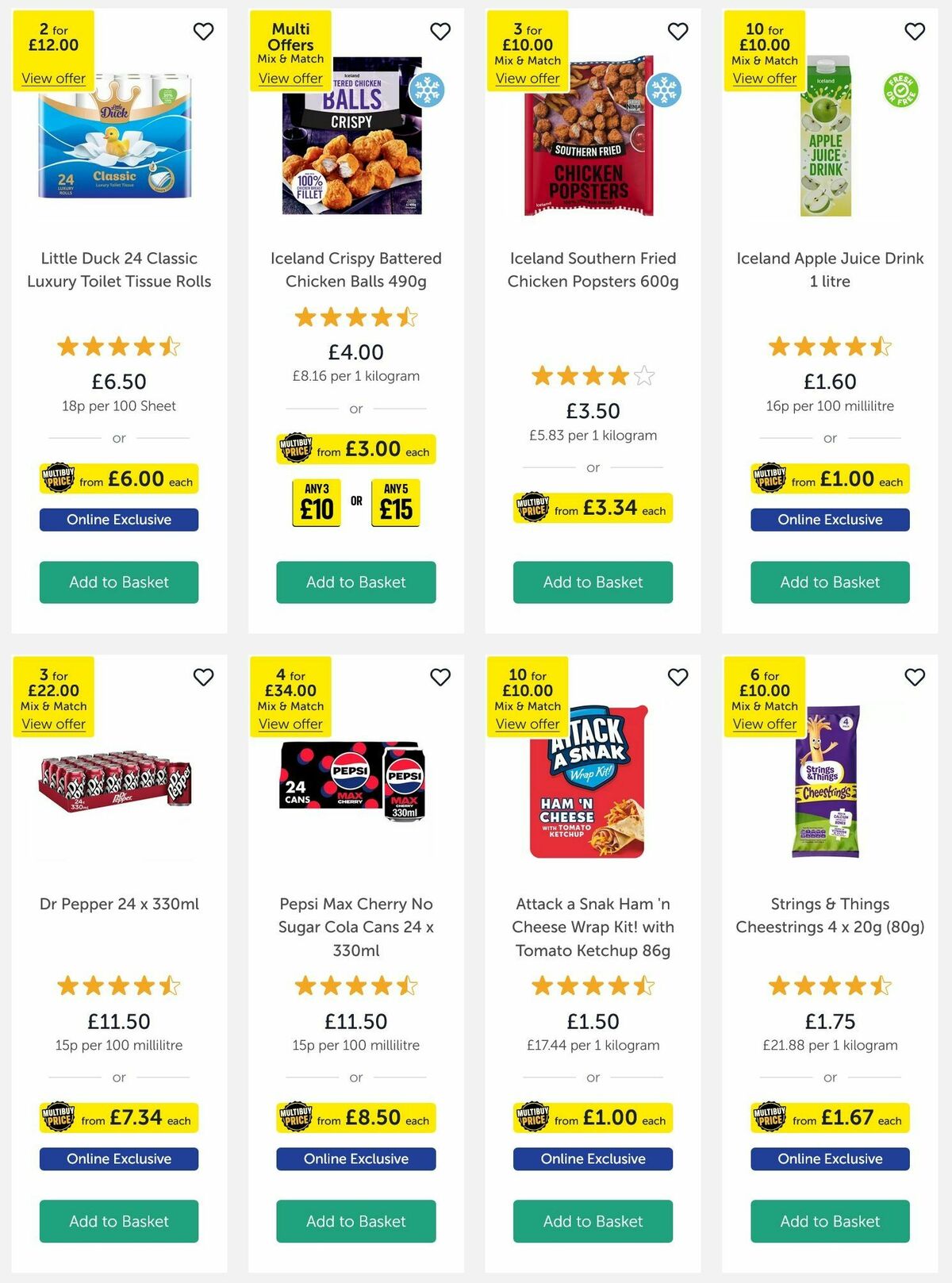 Iceland Offers from 26 September