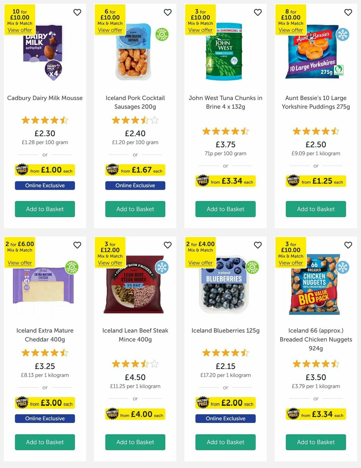 Iceland Offers from 10 October