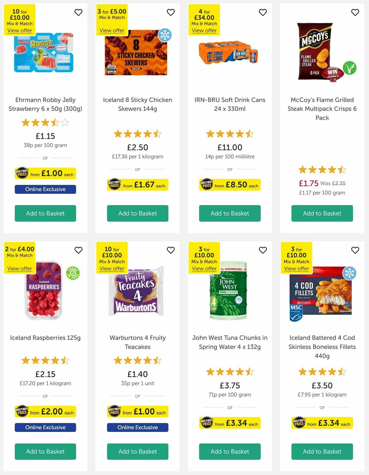 Iceland Offers from 10 October