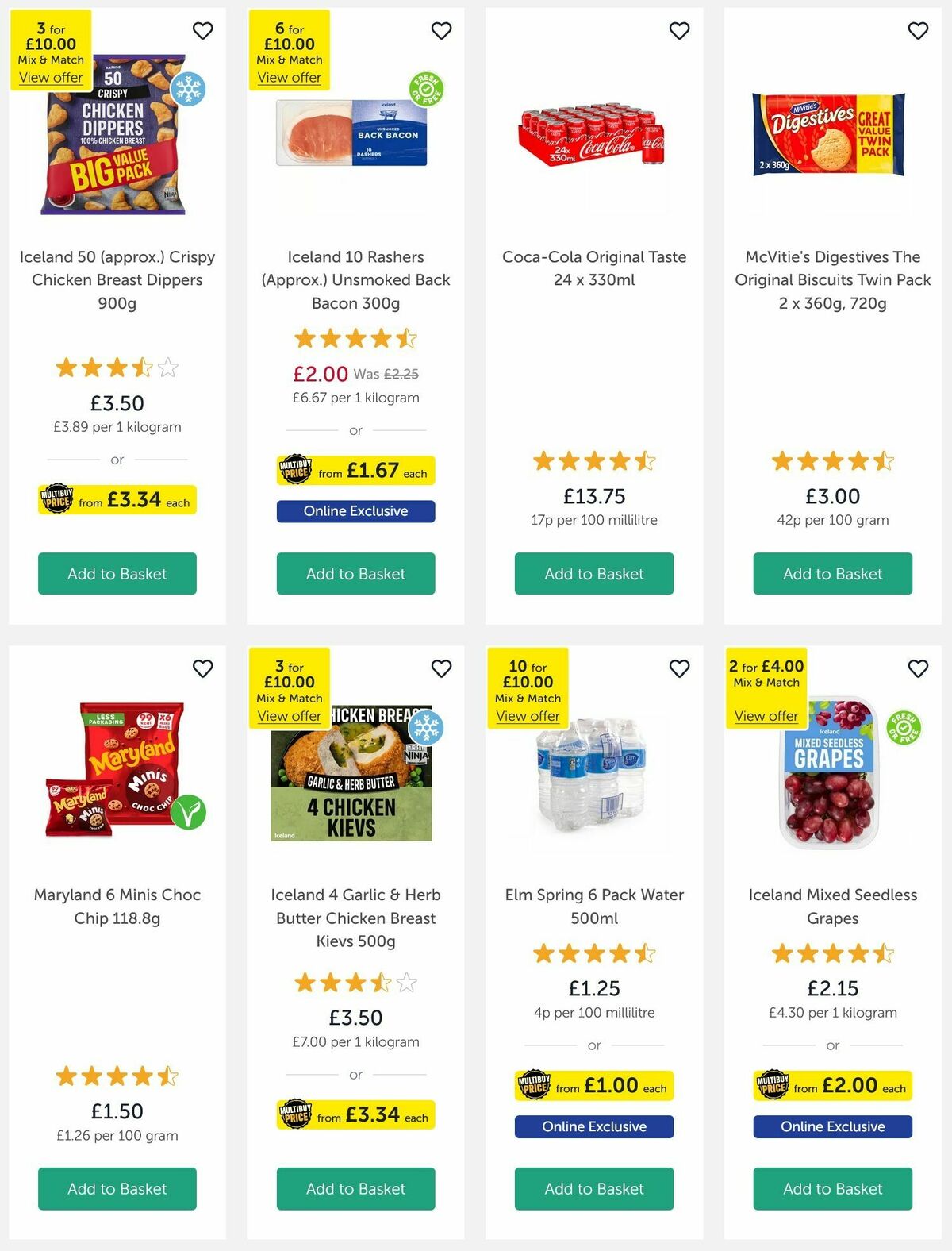 Iceland Offers from 10 October