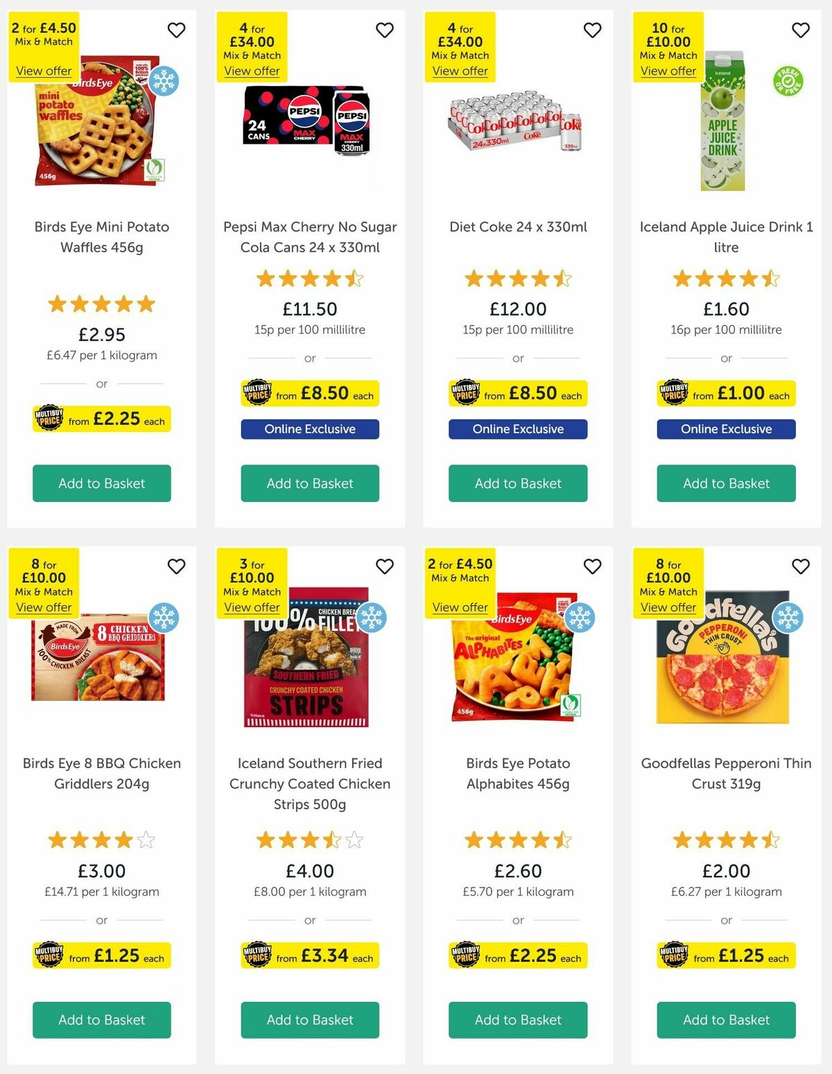 Iceland Offers from 10 October