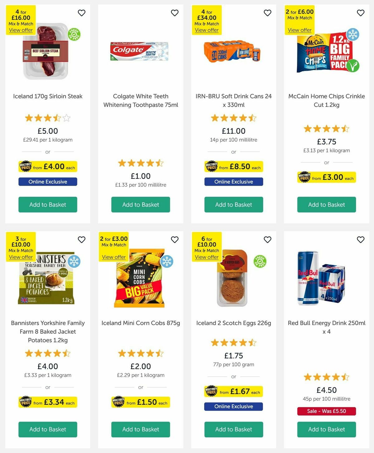 Iceland Offers from 4 January