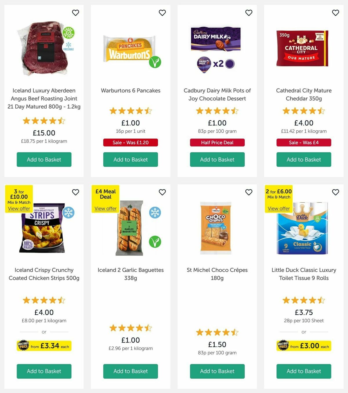 Iceland Offers from 4 January