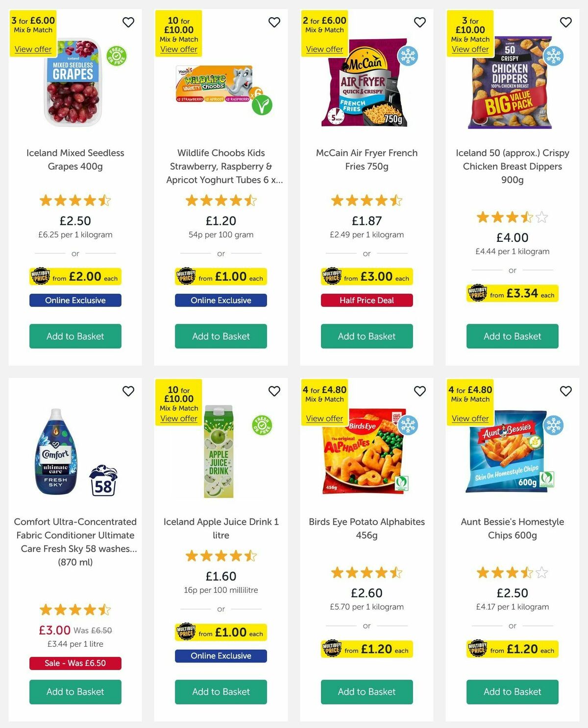 Iceland Offers from 4 January