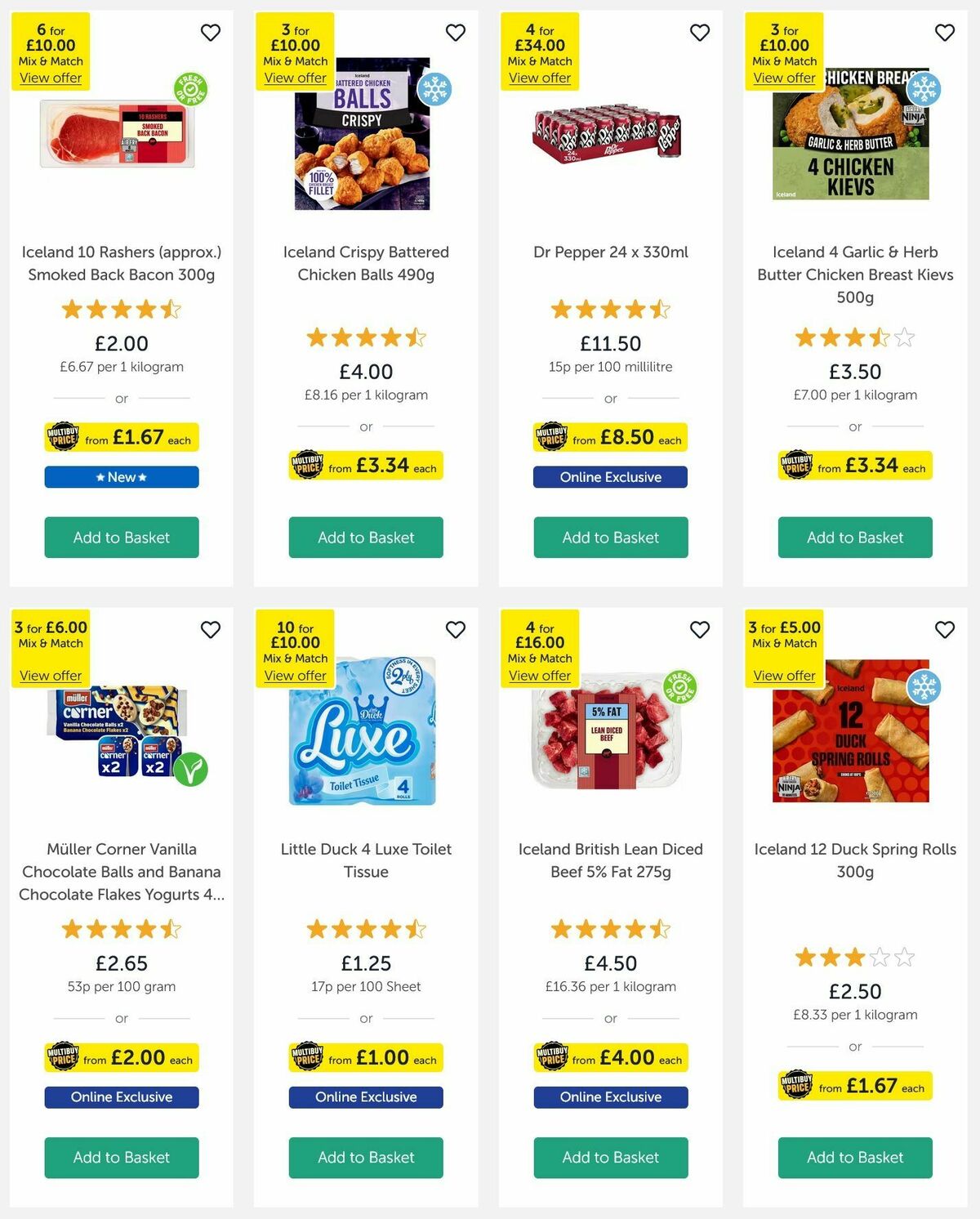 Iceland Offers from 4 January