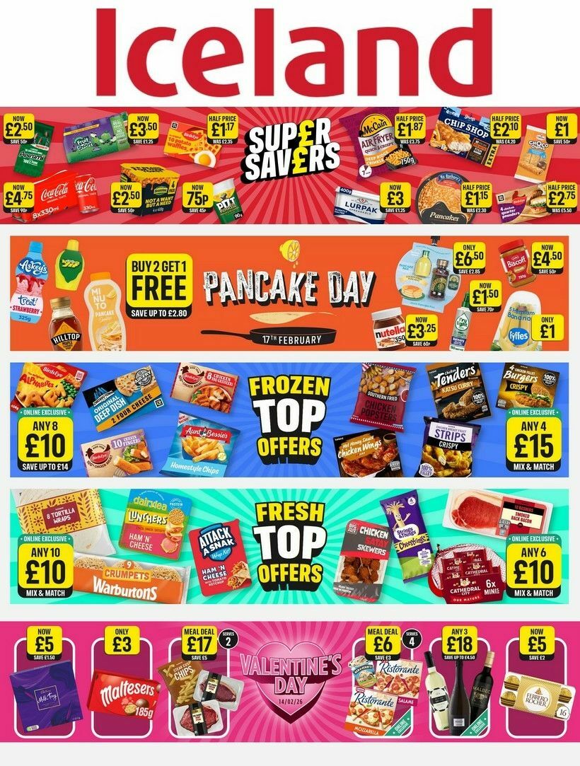 Iceland Offers from 13 February