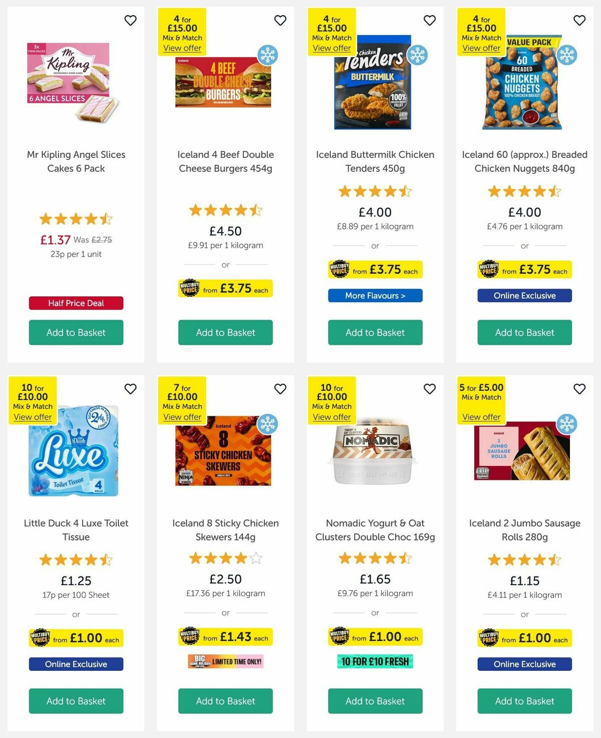 Iceland Offers from 1 May