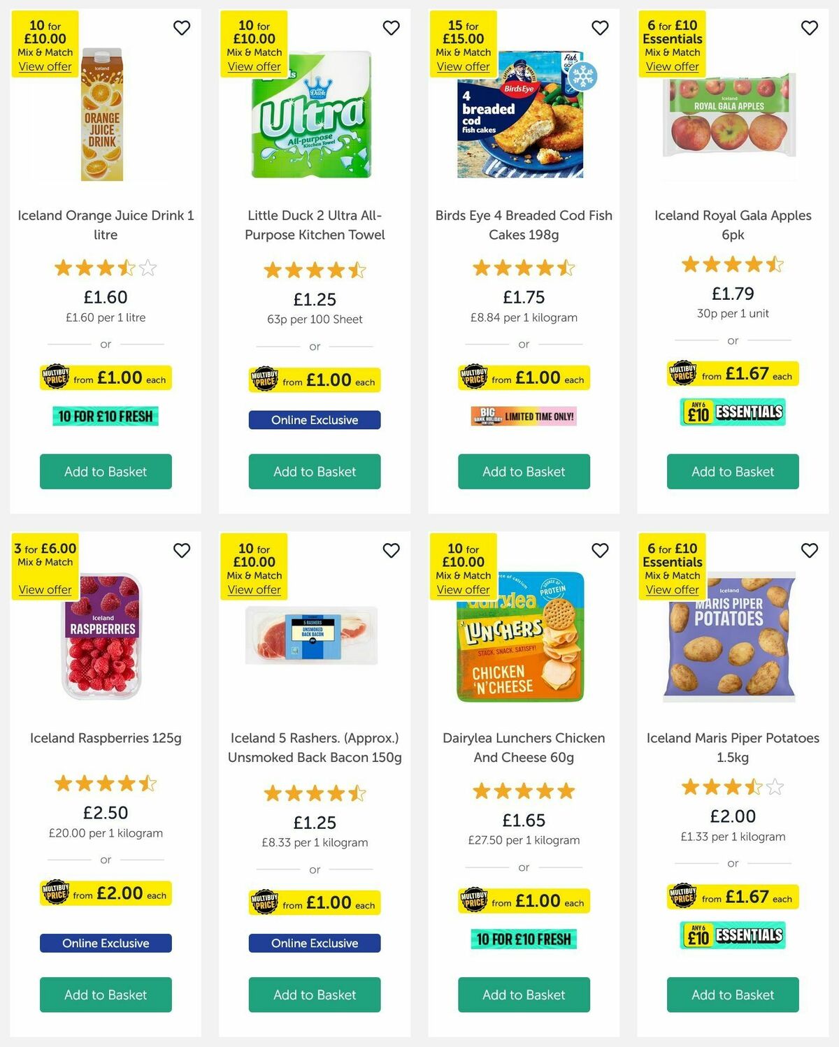 Iceland Offers from 1 May