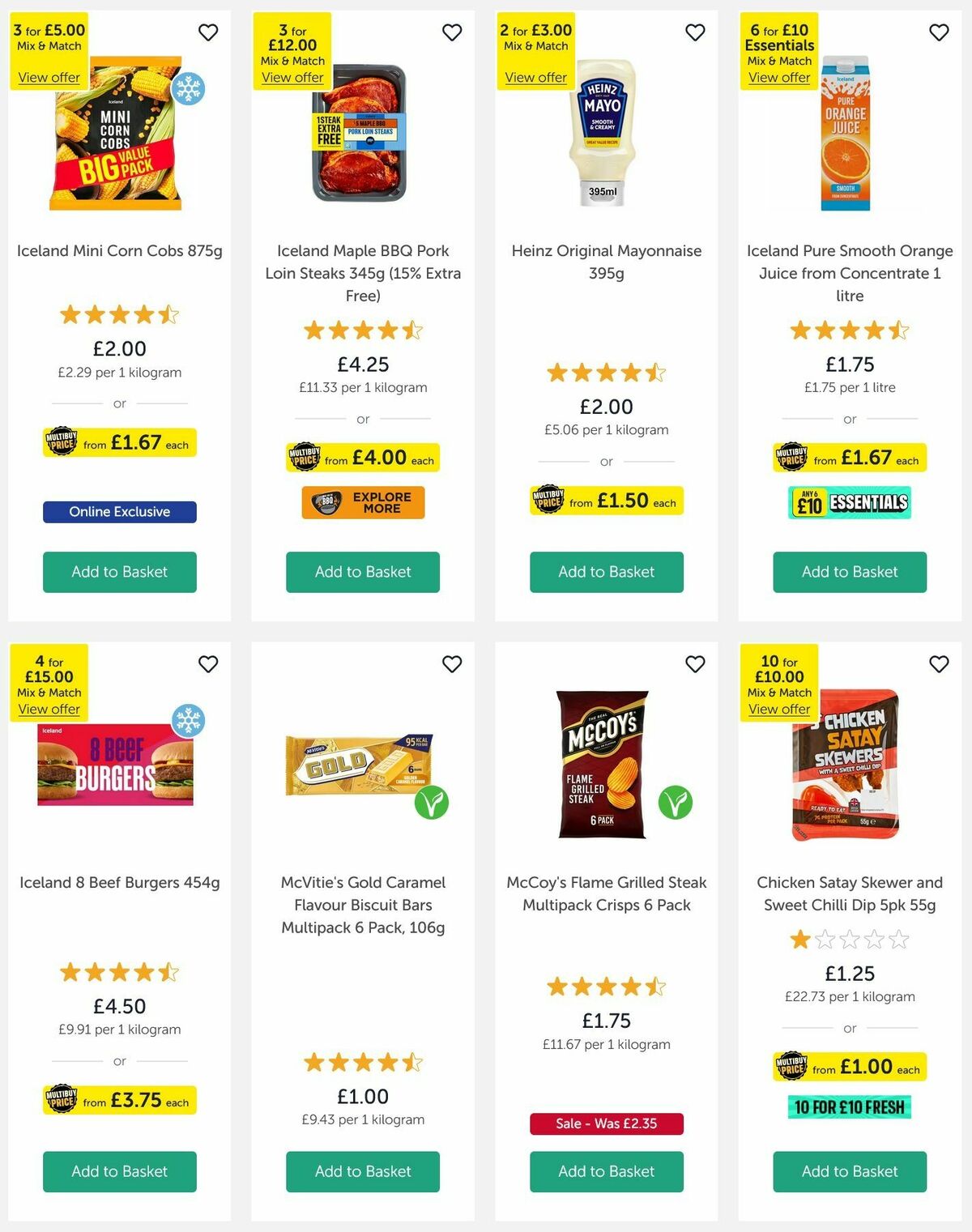 Iceland Offers from 1 May