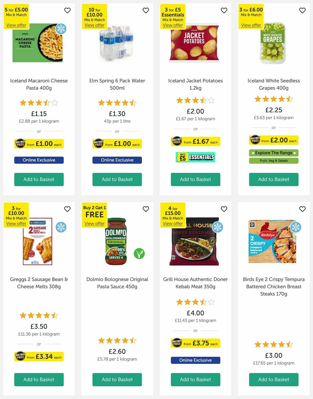 Iceland Offers from 8 May