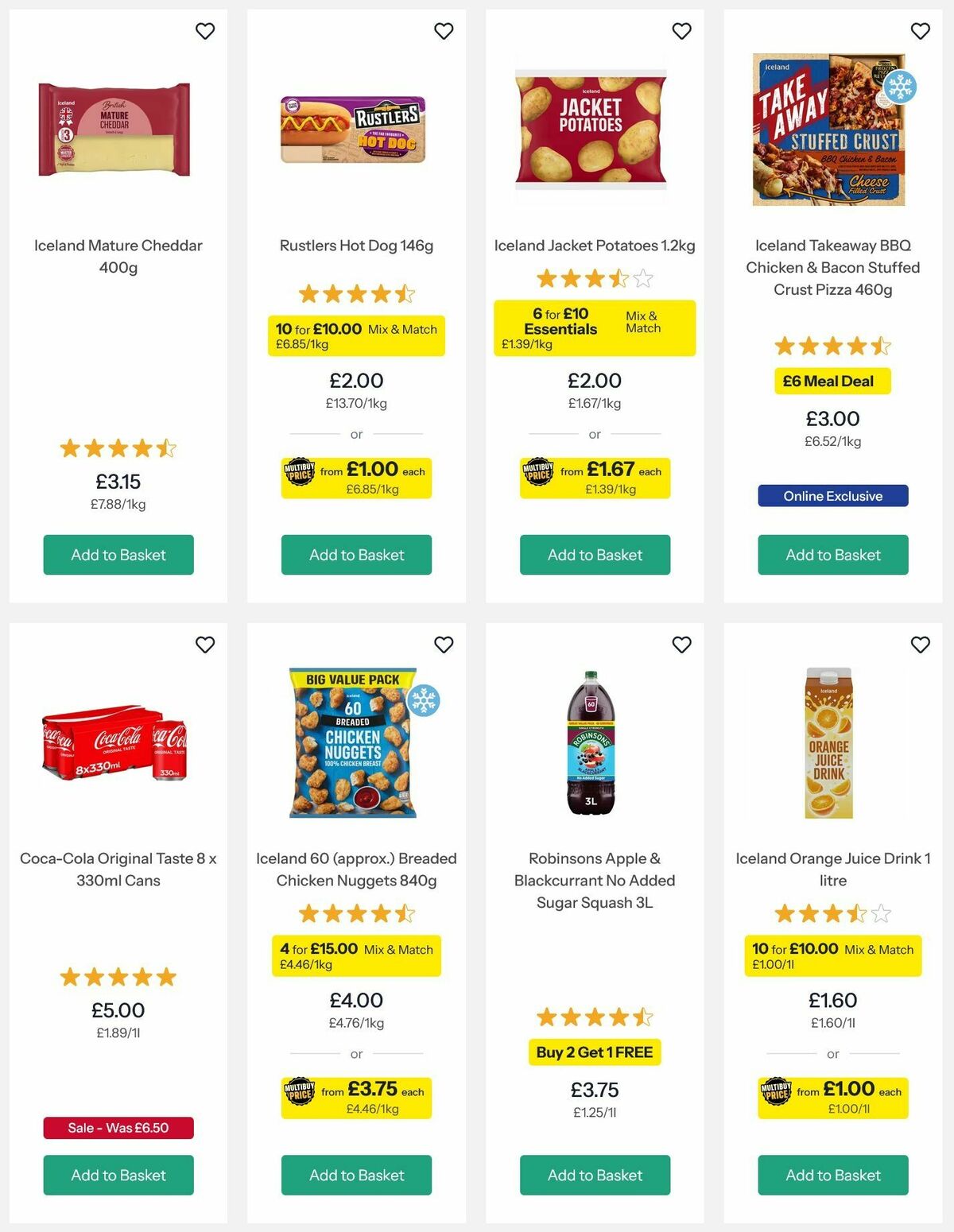 Iceland Offers from 21 August