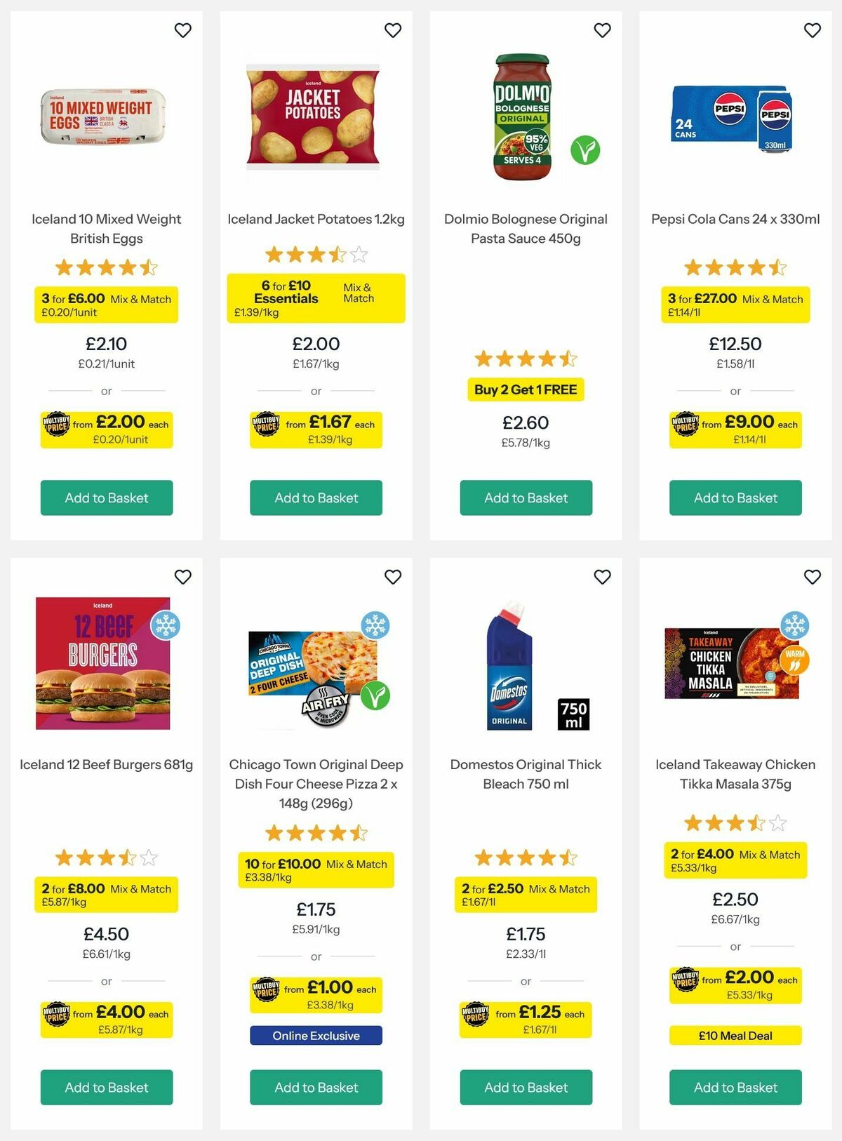 Iceland Offers from 4 September
