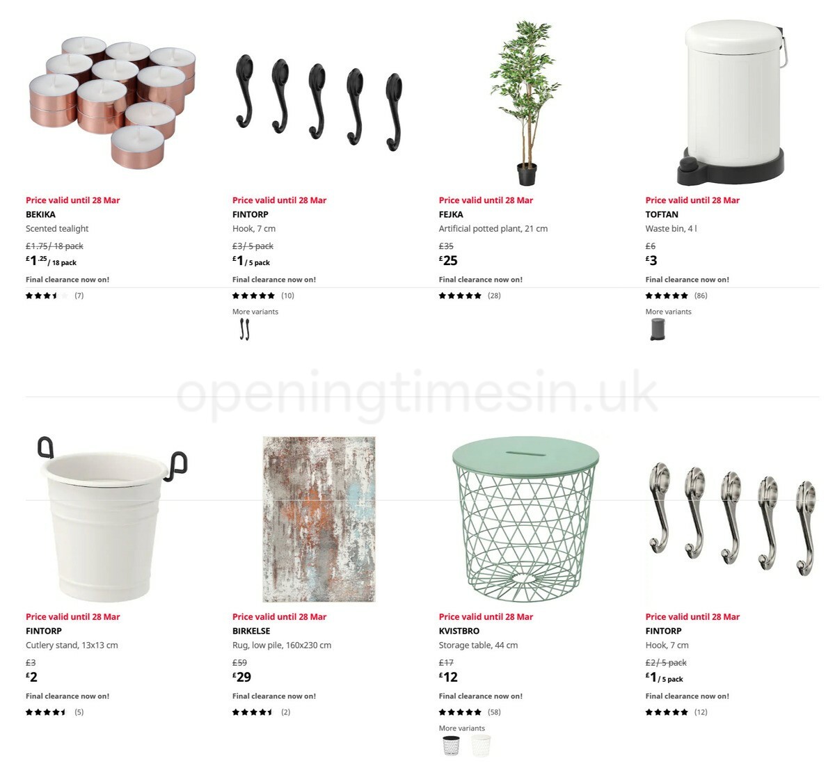 IKEA Offers from 19 January