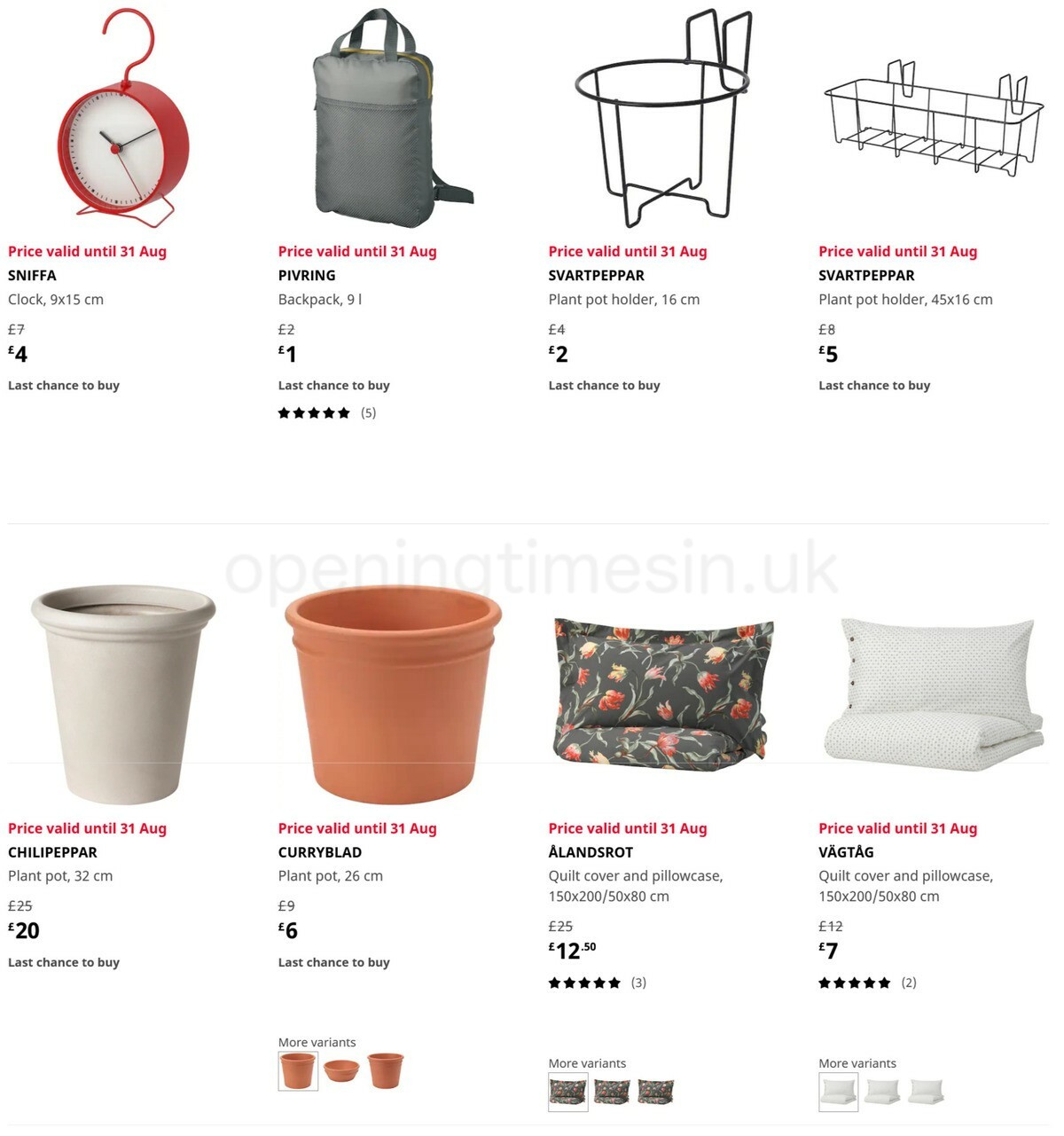 IKEA Offers from 8 June