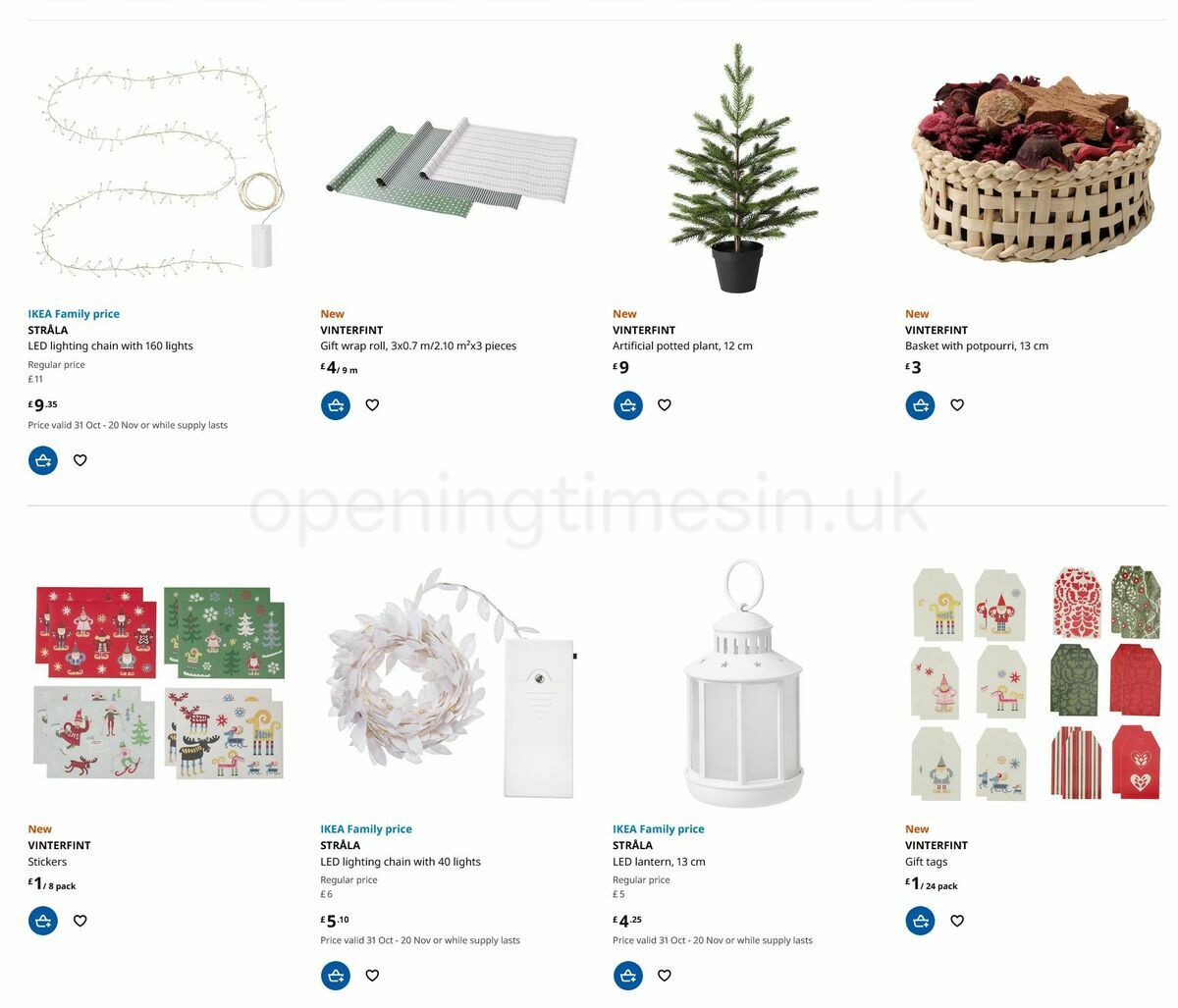 IKEA Offers from 11 November