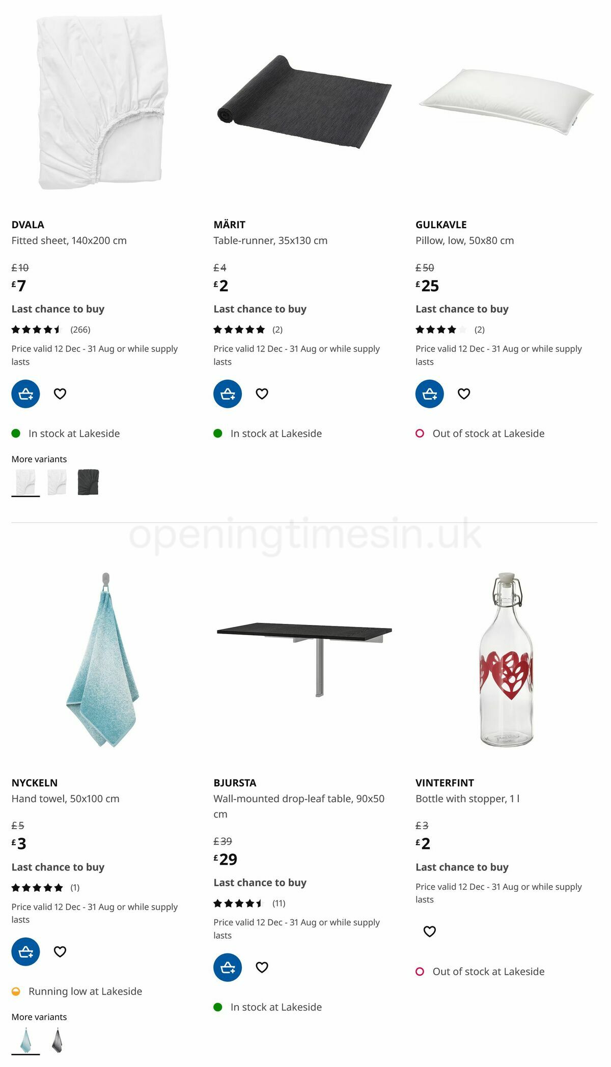 IKEA Offers from 28 December