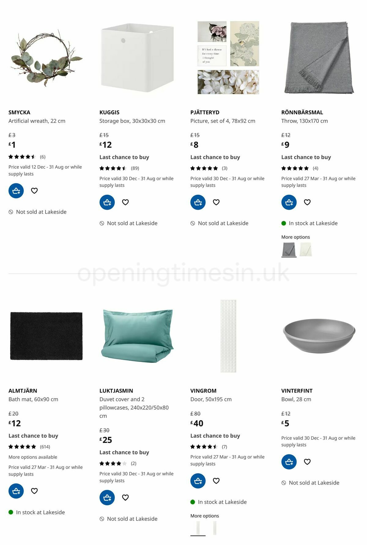 IKEA Offers from 27 March