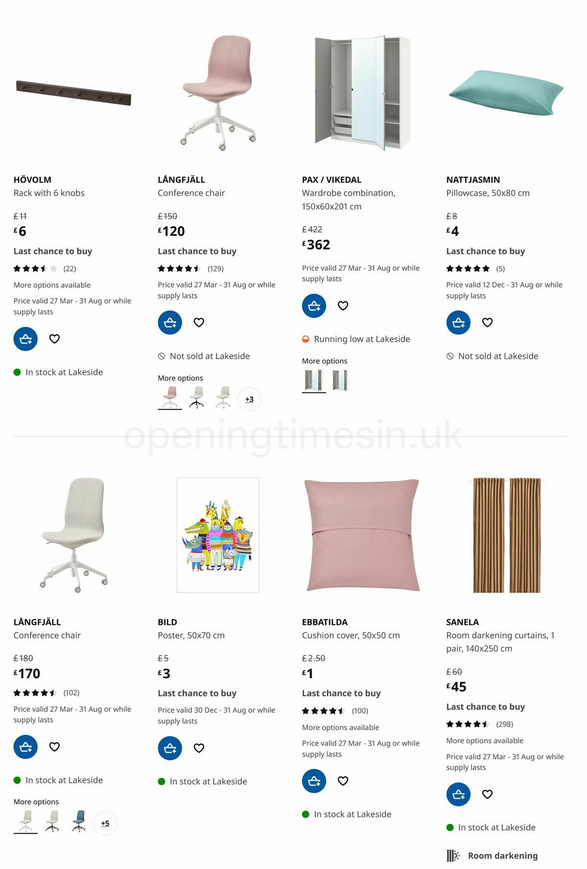 IKEA Offers from 27 March