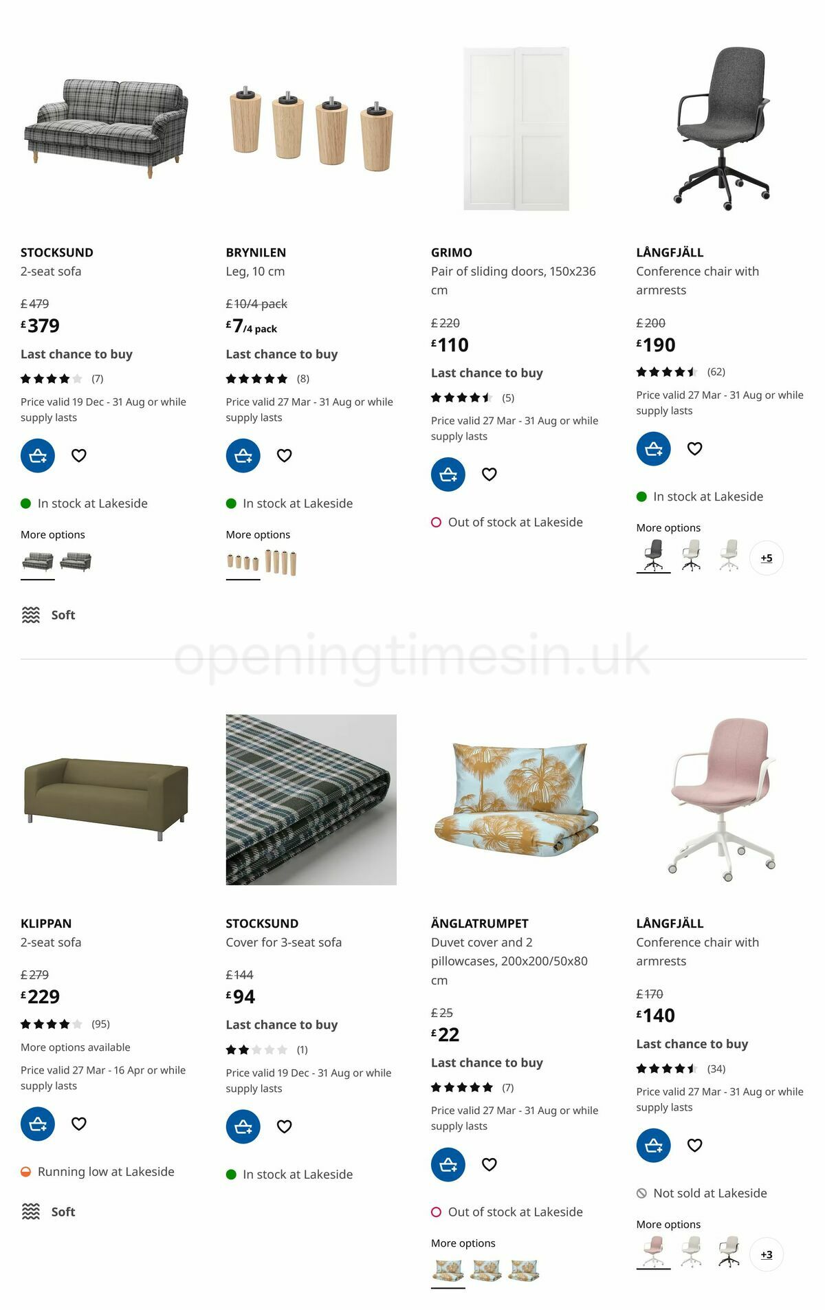 IKEA Offers from 27 March