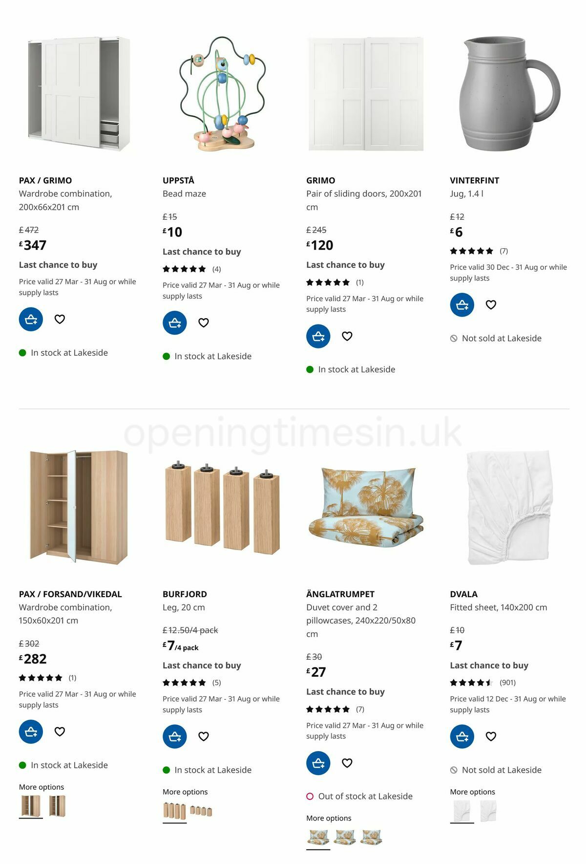 IKEA Offers from 27 March
