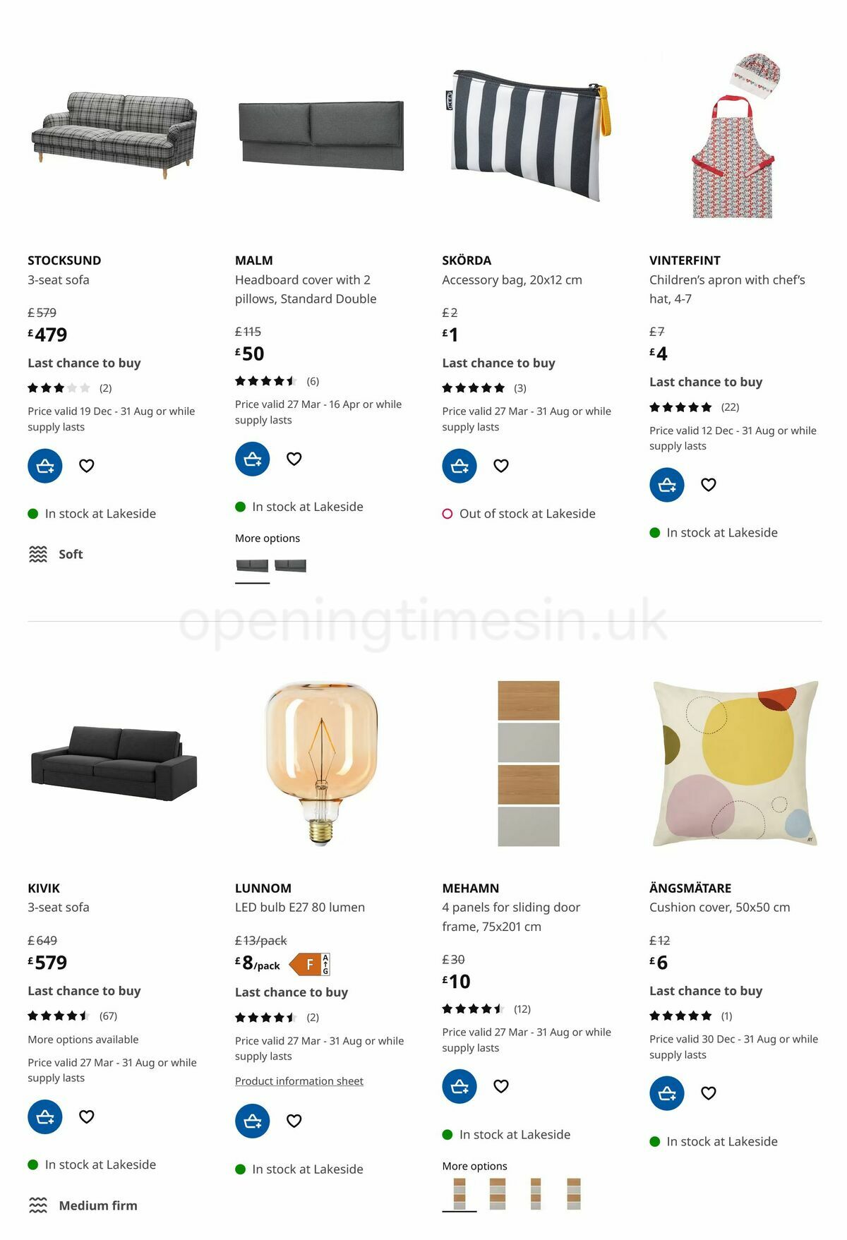 IKEA Offers from 27 March
