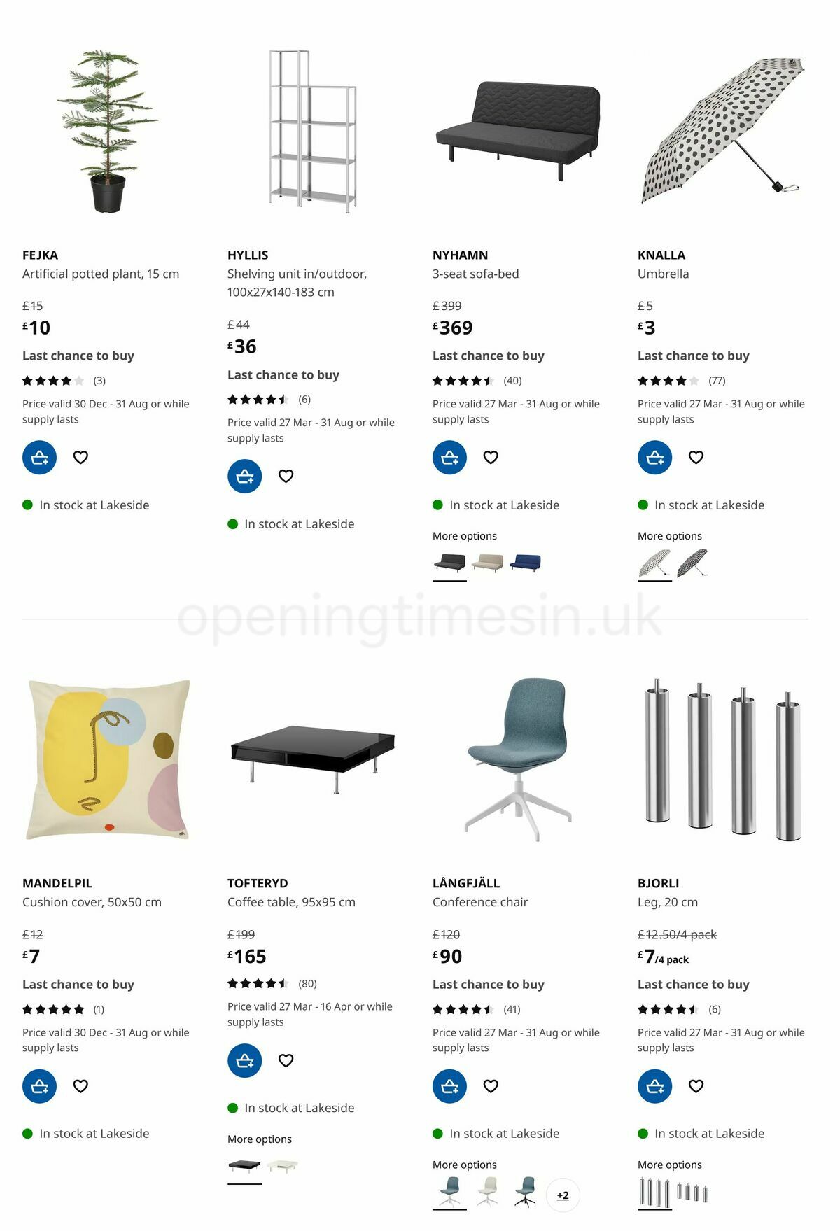 IKEA Offers from 27 March
