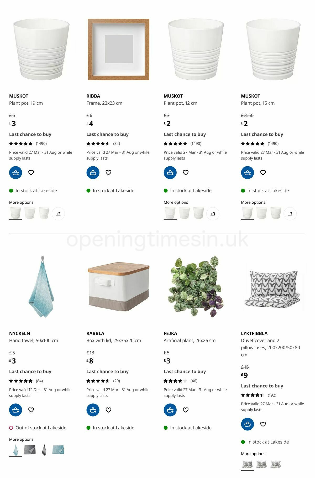 IKEA Offers from 27 March