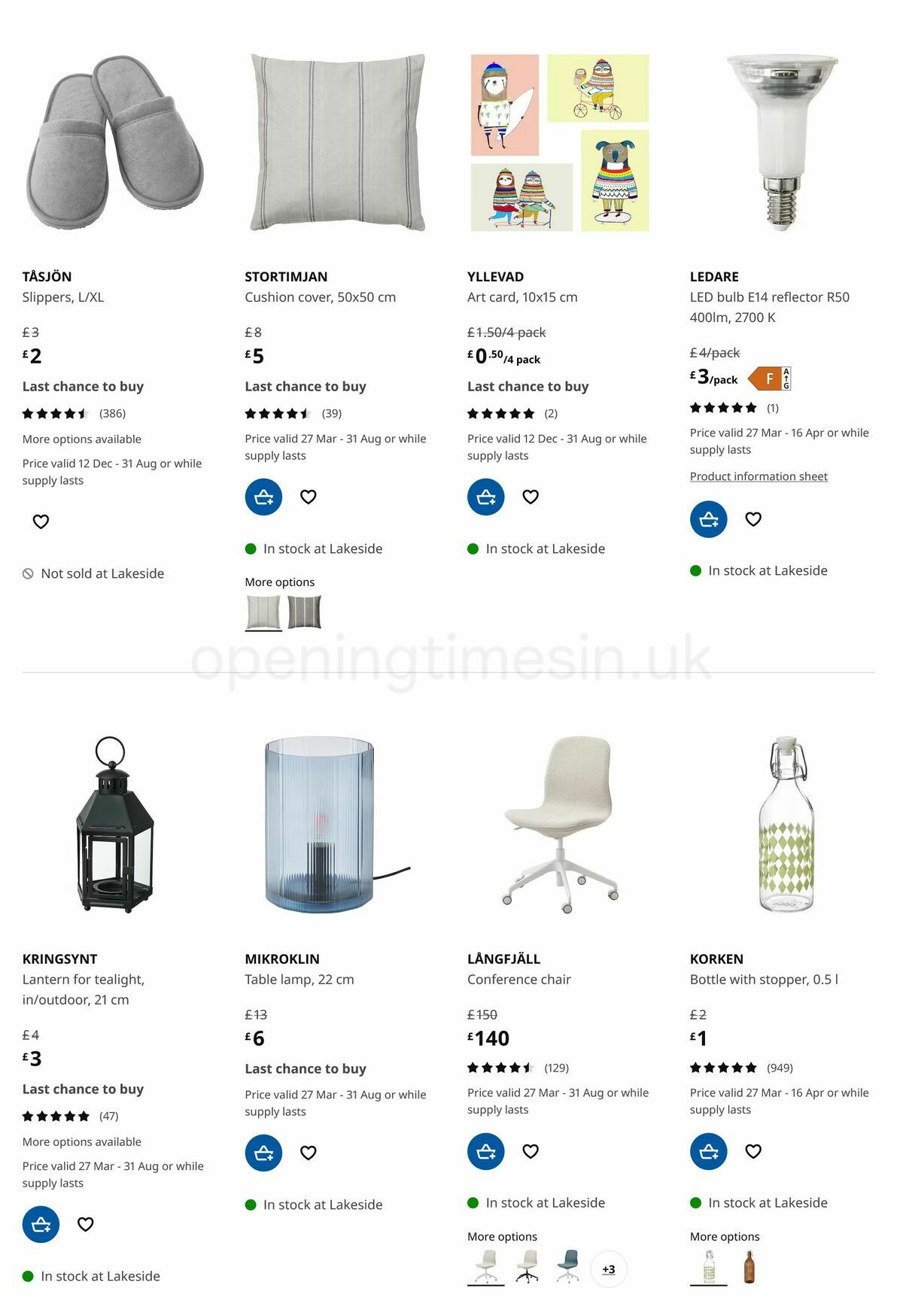 IKEA Offers from 27 March