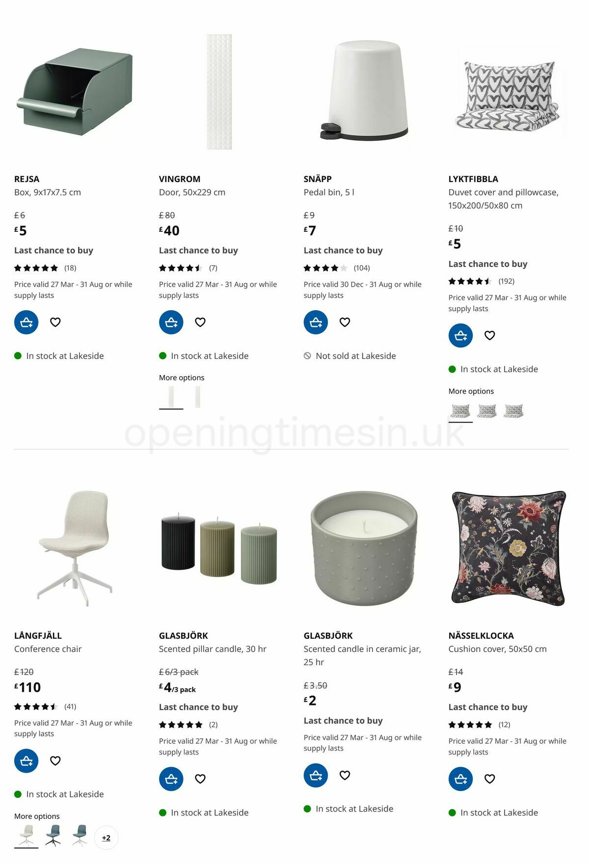 IKEA Offers from 27 March