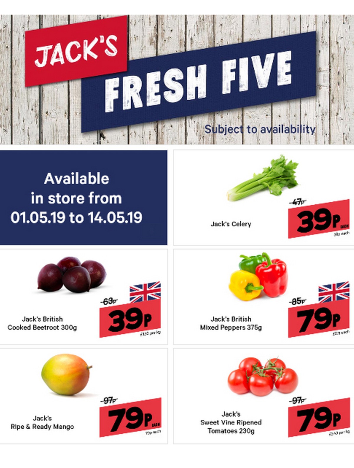 Jack's Offers from 1 May