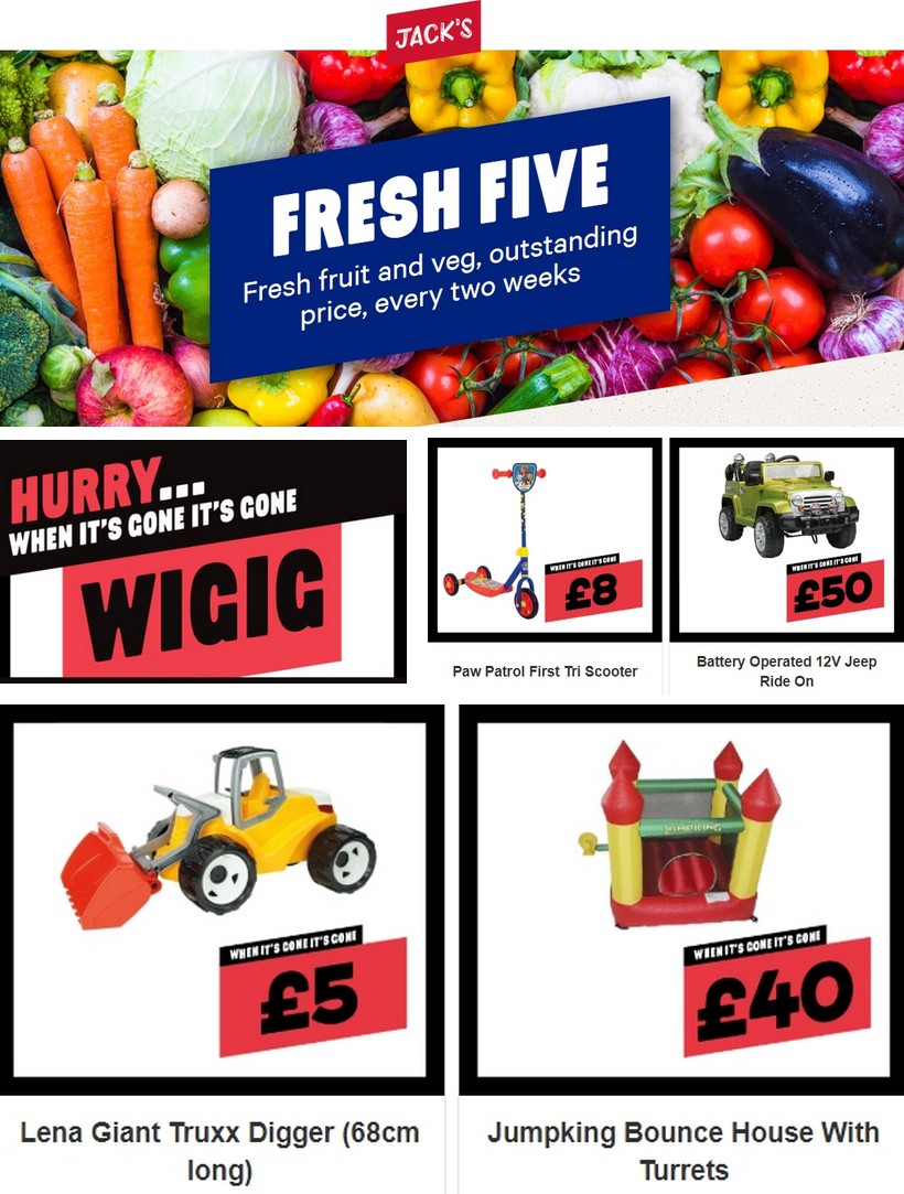 Jack's Offers from 3 August