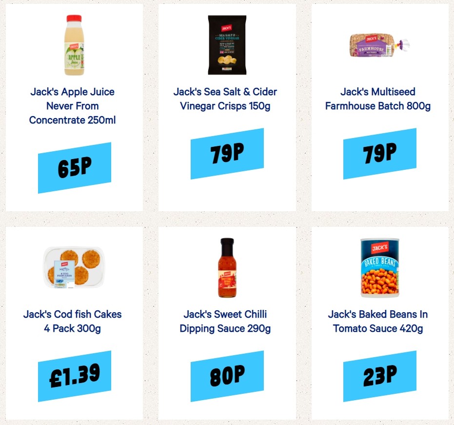 Jack's Offers from 16 October