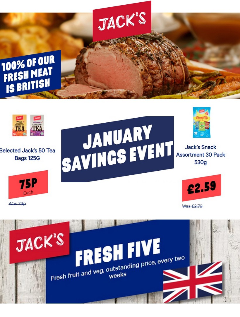 Jack's Offers from 9 January