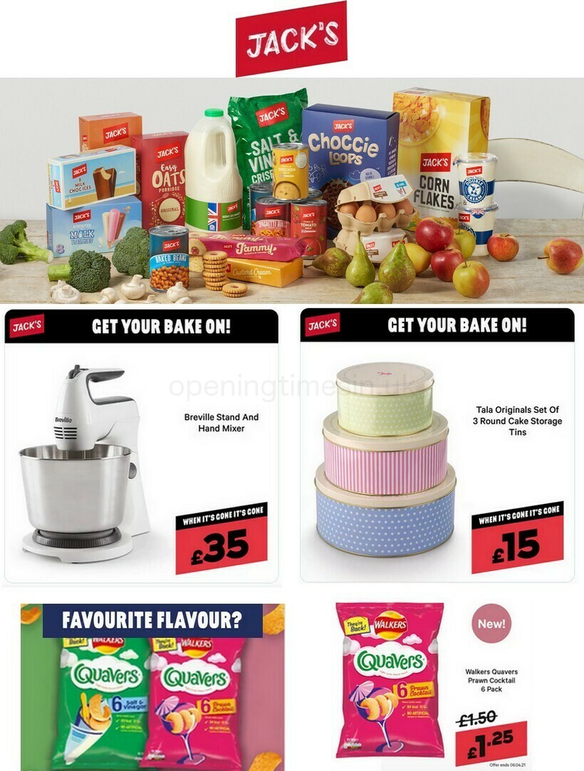 Jack's Offers from 26 March