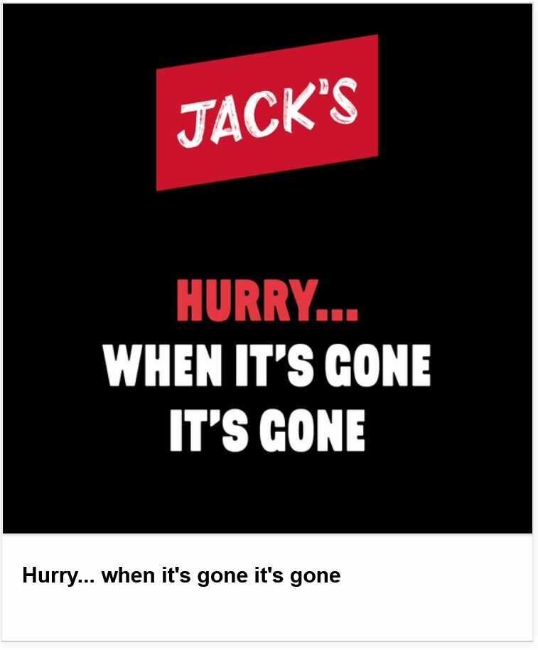 Jack's Offers from 17 September