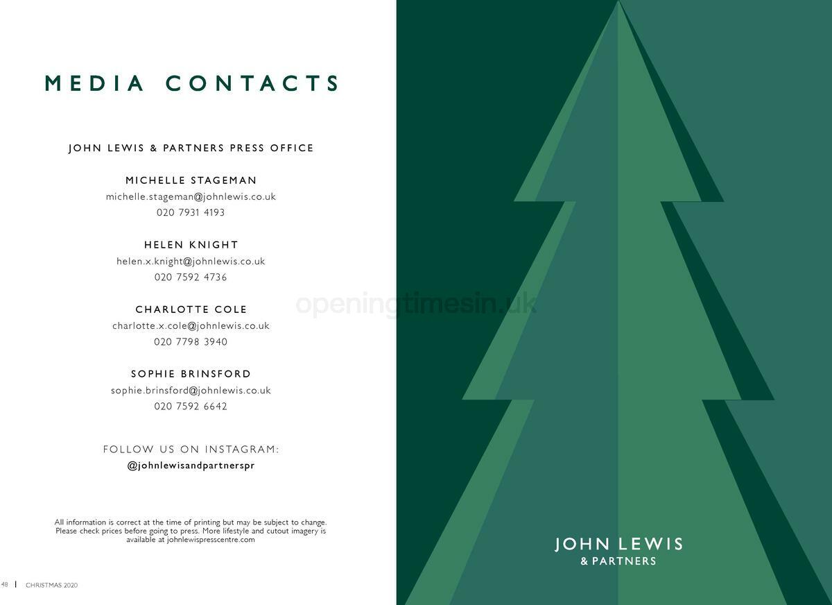 John Lewis Christmas Look Book Offers from 15 September